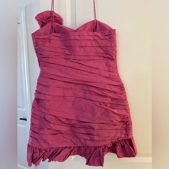 NWT - LoveShackFancy Jessilyn Dress in Pomegranate Pink - Picture 7 of 8